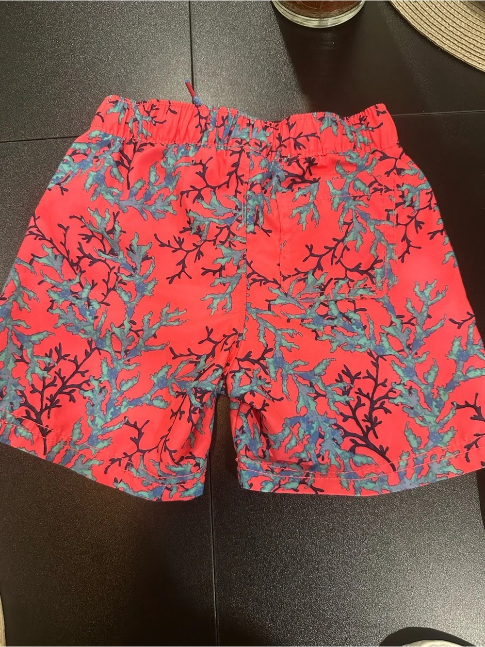 Old Navy Coral Reef Swim Trunks - Coral & Blue